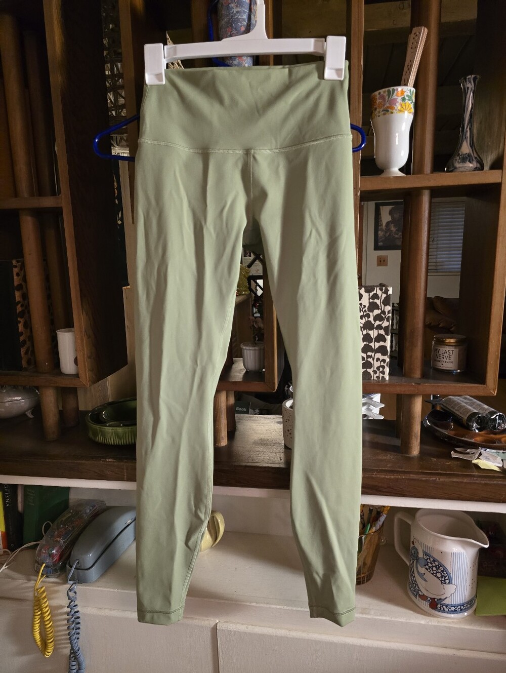 Lululemon Wunder Under Hi Rise Sage Green Leggings 6